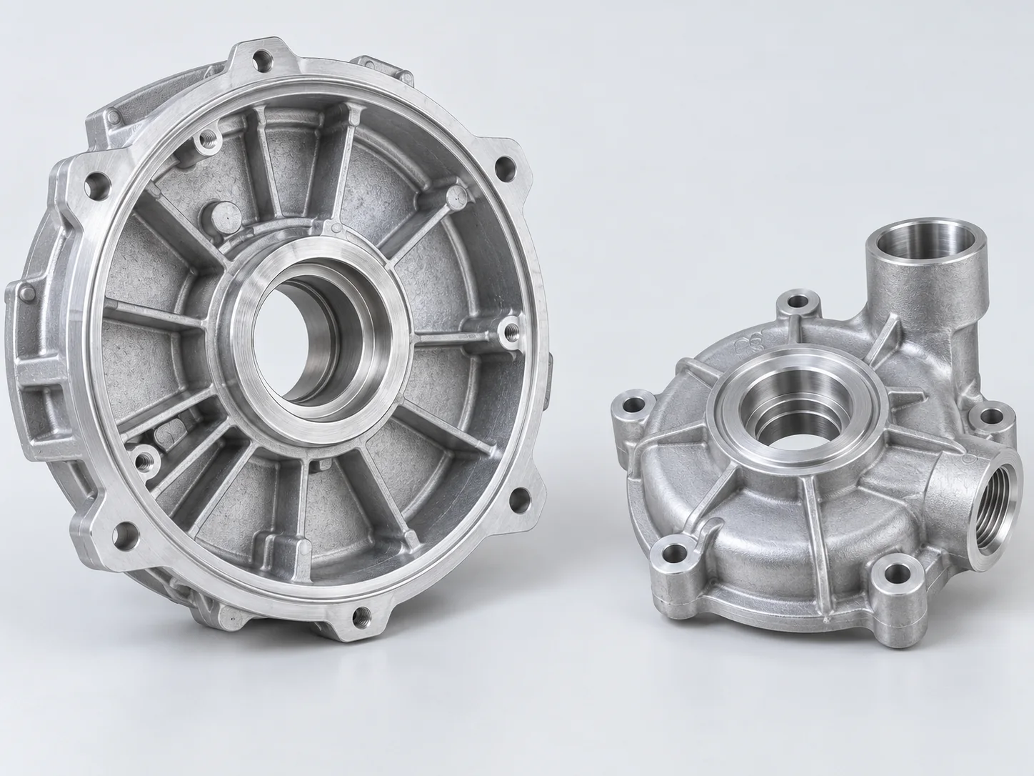 Illustrative aluminum component for motor & transmission applications
