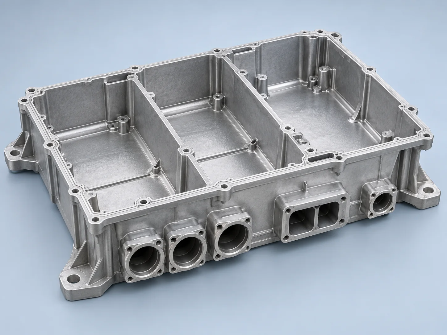 Illustrative aluminum charging module housing