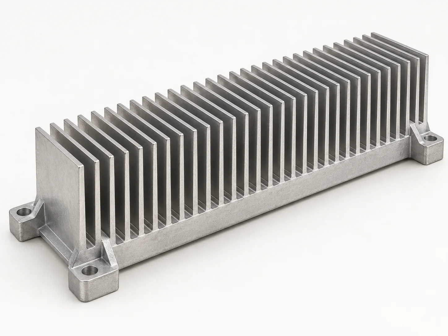 Illustrative aluminum finned heat-sink base