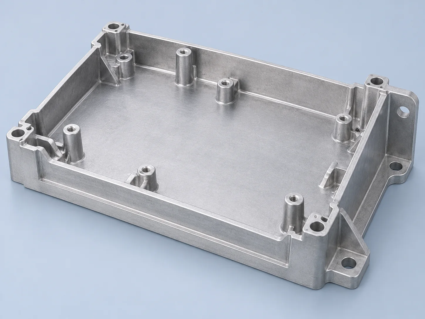 Illustrative aluminum power module baseplate