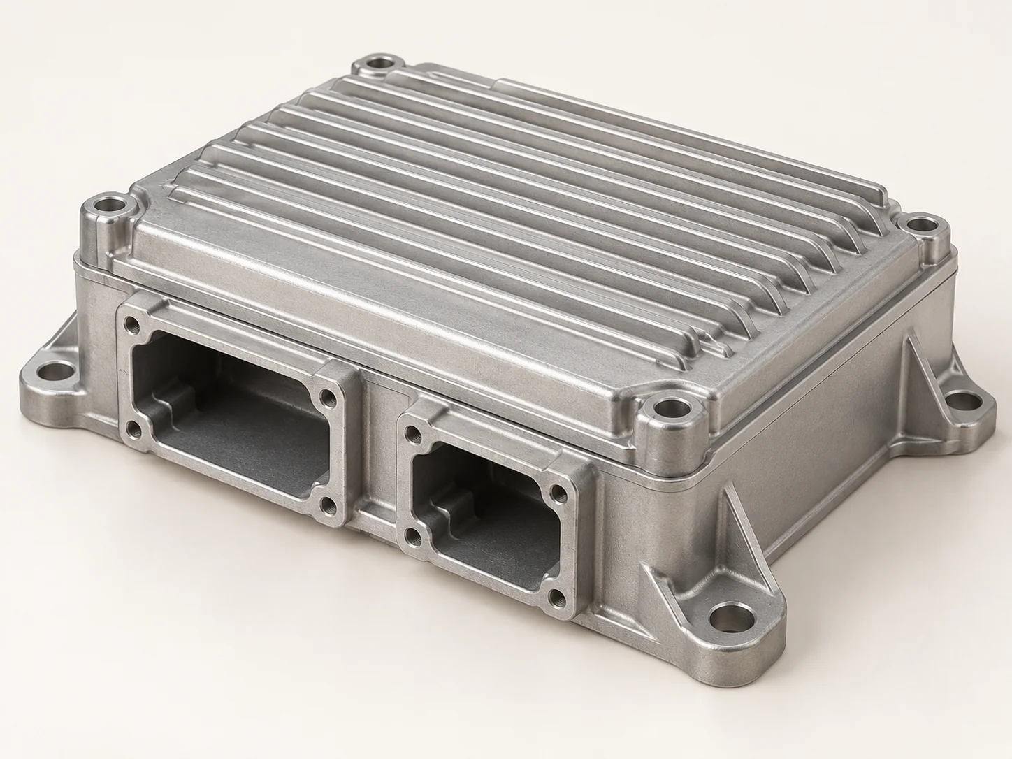 Illustrative aluminum power supply case