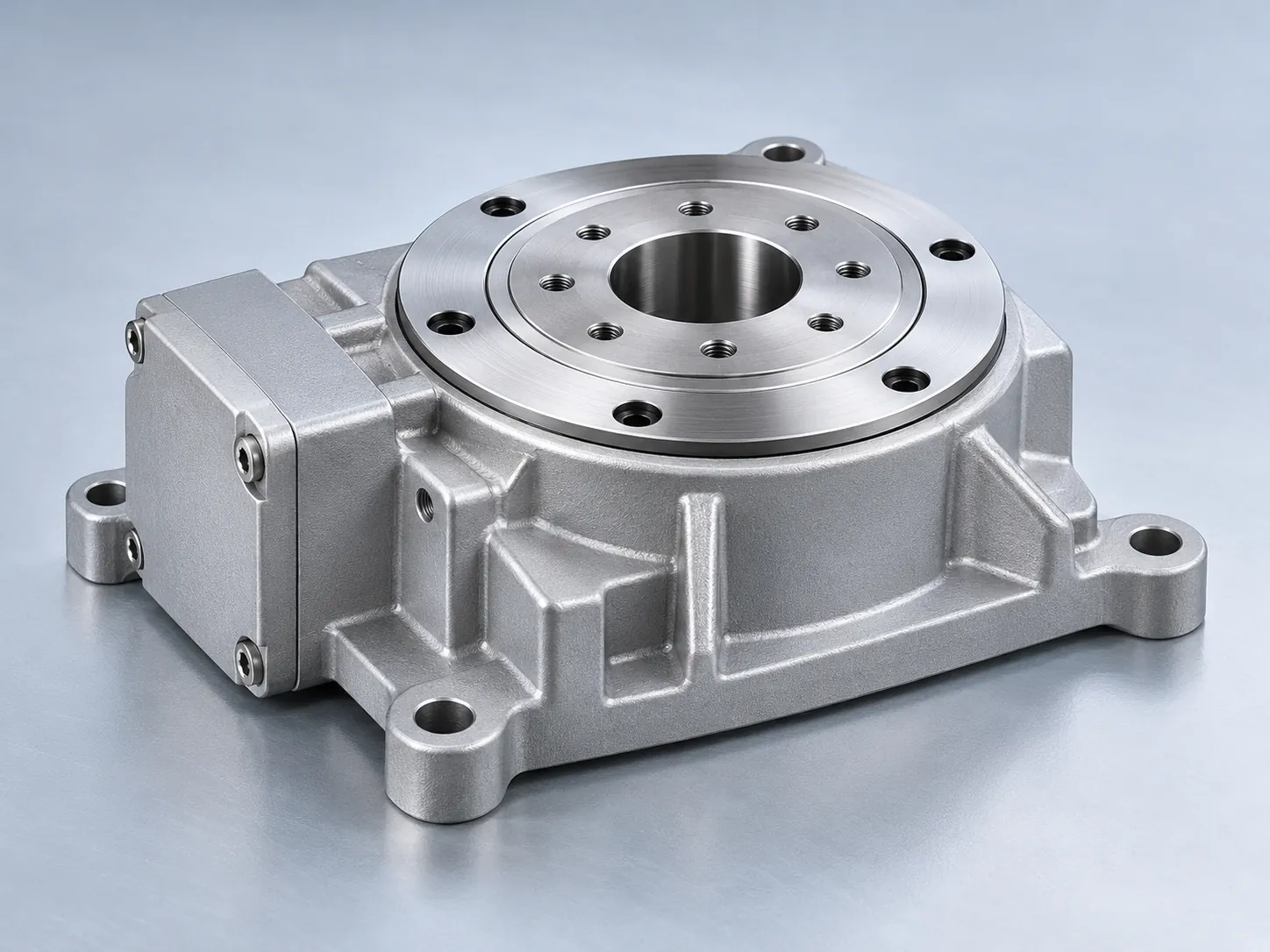 Illustrative aluminum rotary actuator housing