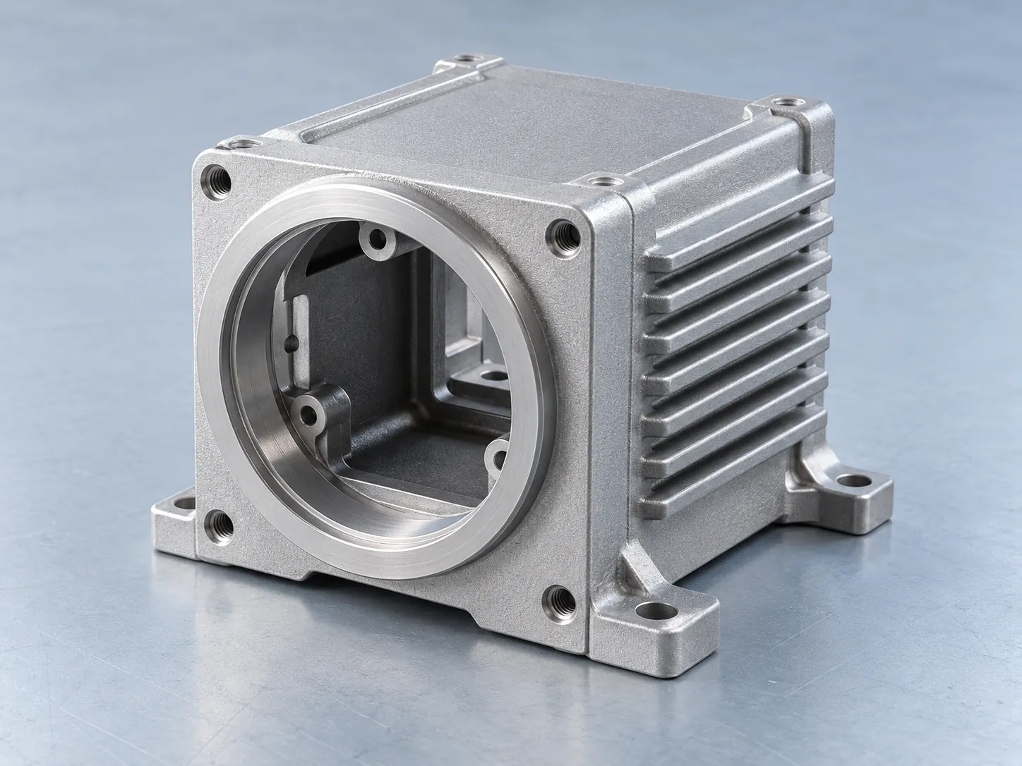 Illustrative aluminum machine-vision housing