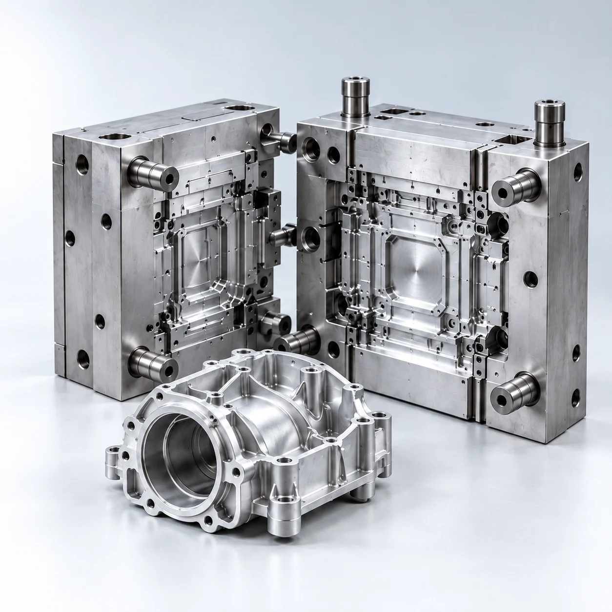 Illustrative custom die casting mold and housing