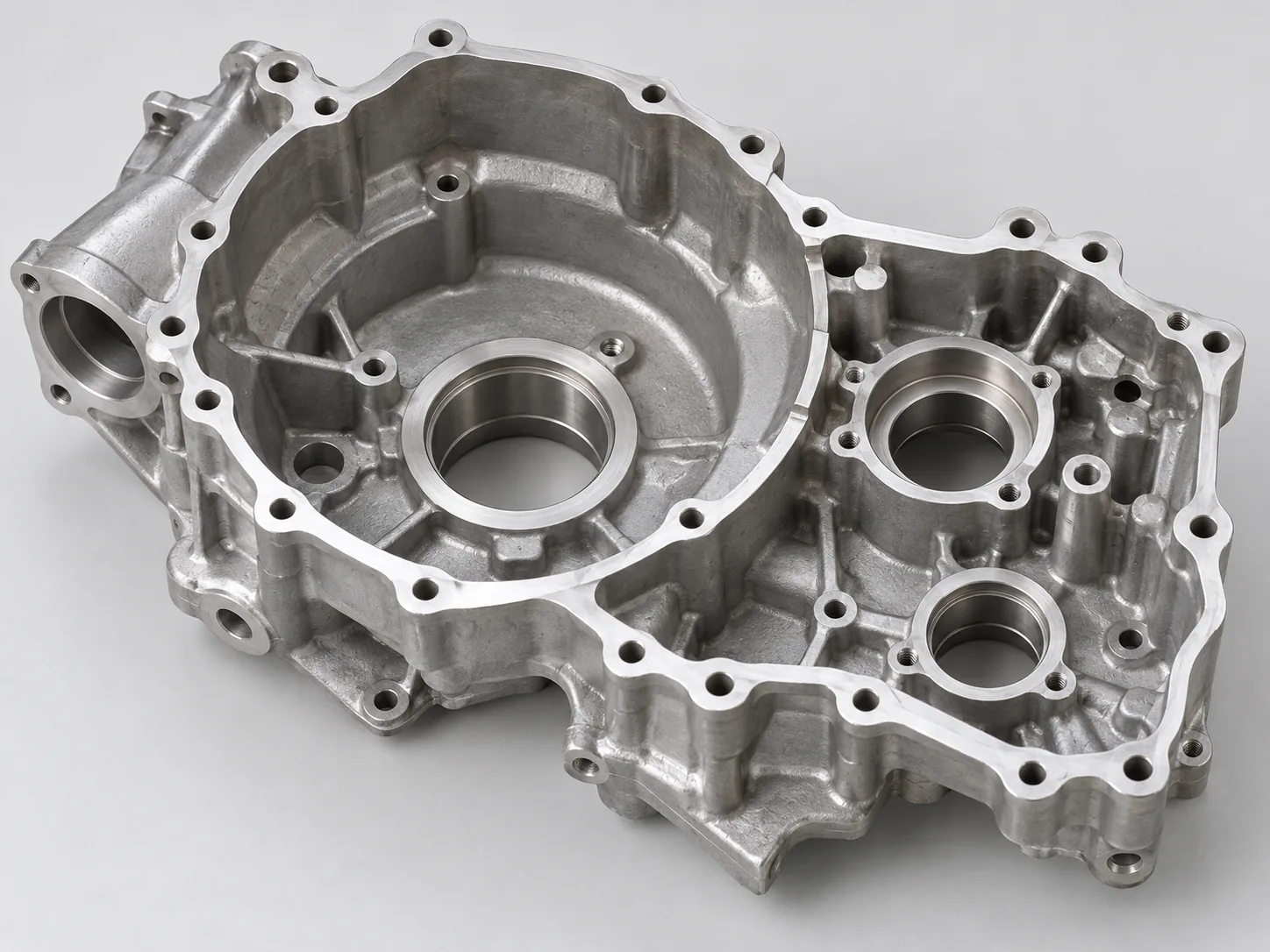 Illustrative aluminum crankcase half