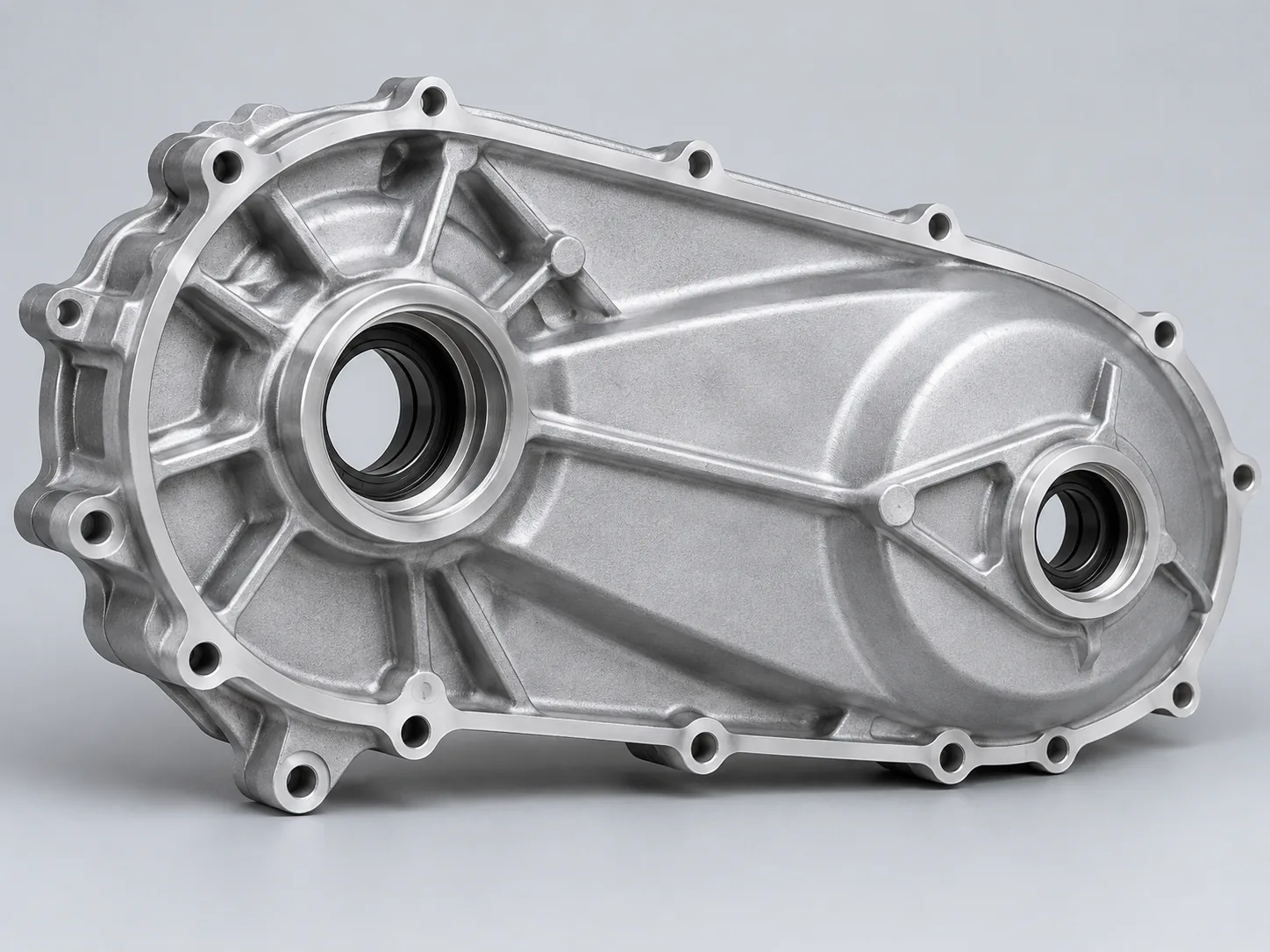 Illustrative aluminum transmission cover